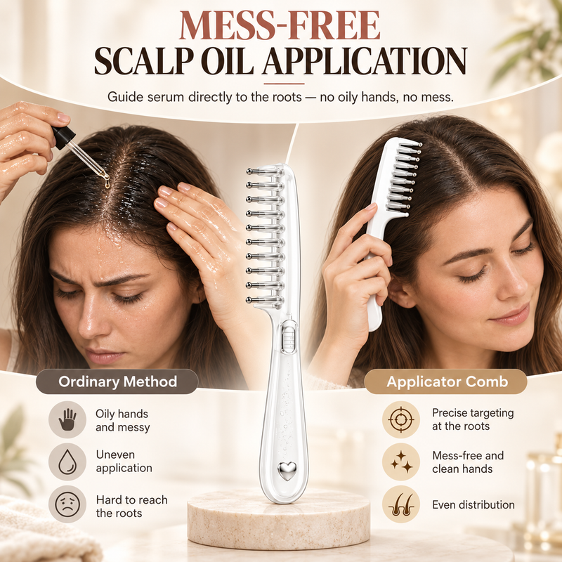 Liquid Storage Scalp Comb