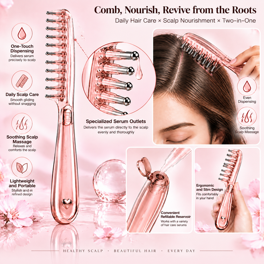 Liquid Storage Scalp Comb